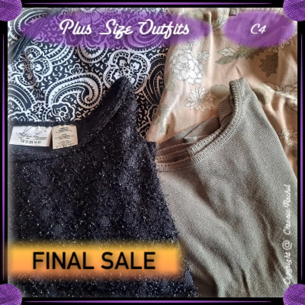 7-Piece Plus Size Blouse & Capris Collection - Picture 2 of 11